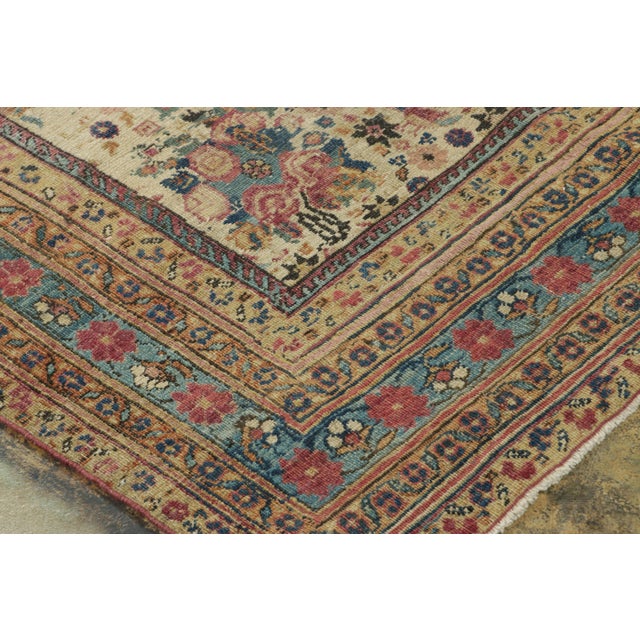 Traditional Antique Persian Kerman Rug, All-Over Rose and Floral Patterns - Rug & Kilim For Sale - Image 3 of 7