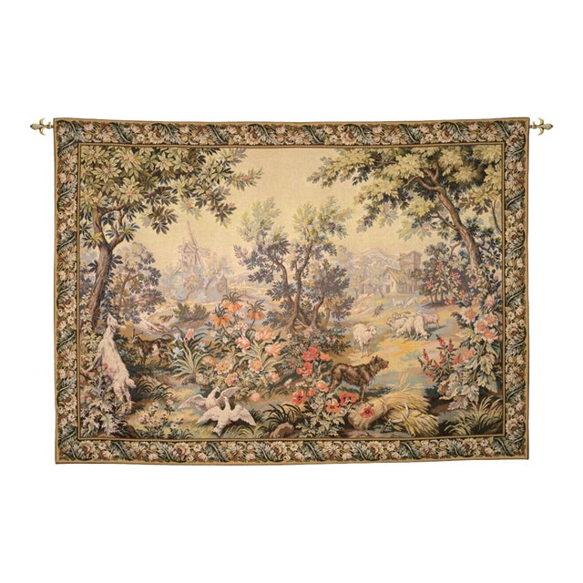 Spring and Summer Loom Woven Tapestry - 158 X 216 Cm (5'2" X 7'1") - Requires Rod Size 5 For Sale