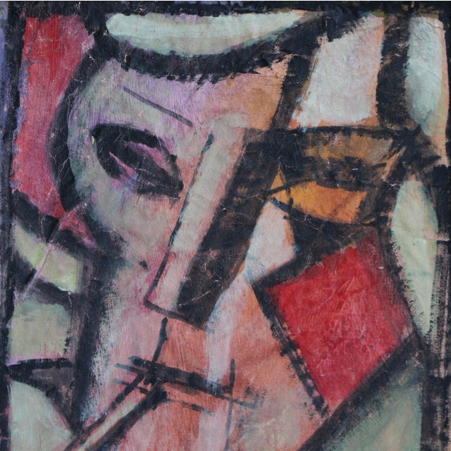 Florentine School Artist, Hidden Portraits XVII, 1990s, Acrylic on Canvas, Framed For Sale - Image 6 of 10