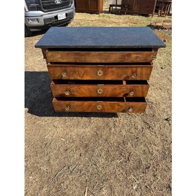Brown 19th Century Empire Marble Top Chest of Drawer / Commodes For Sale - Image 8 of 18