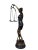 Bronze Lady Justice Statue with Scales, 20th Century For Sale - Image 3 of 9