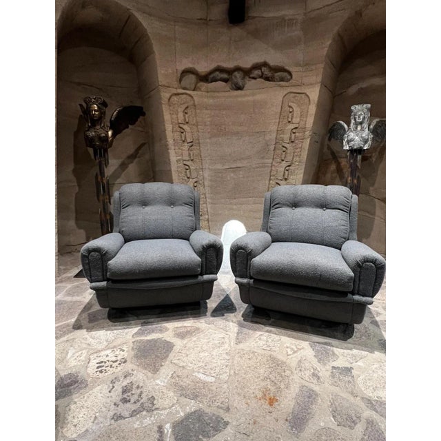 【中古】 Greek Lounge MelinaMercouri Mastercraft Mid Century Greek Key Lounge Chairs – Pair | Mid