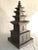 1960s Charcoal Painted Terracotta Pagoda Statue For Sale In New York - Image 6 of 9