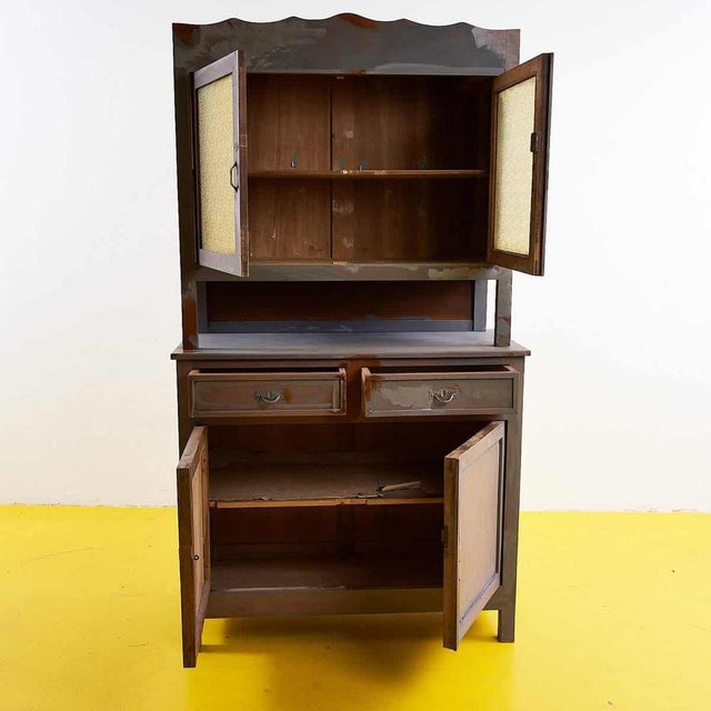 Wood Vintage Wooden Display with Cabinets For Sale - Image 7 of 16