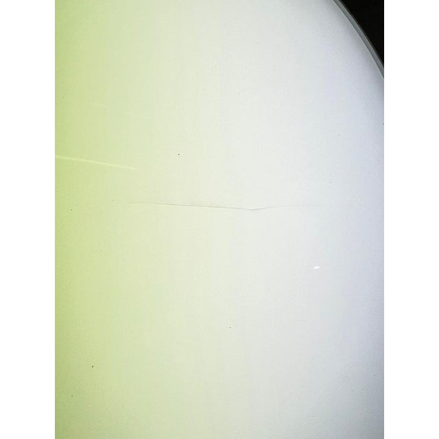 Space Age Double Light Lamp in Glass and Steel, 1970s For Sale - Image 11 of 18