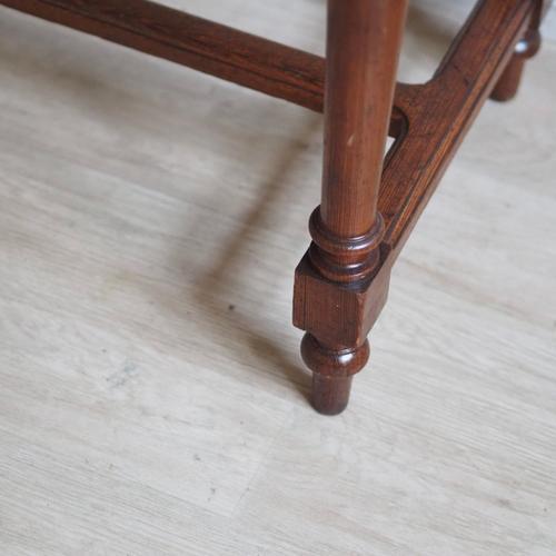 Small Antique Desk or Console Table with Green Leather Top, 1890s For Sale - Image 17 of 18