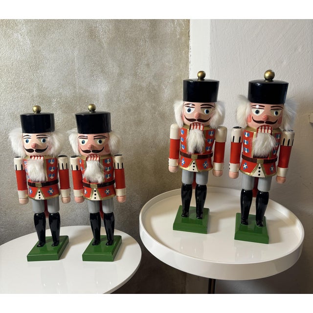 Red Vintage Nutcrackers from G.K.W. Germany, 1960s, Set of 4 For Sale - Image 8 of 8
