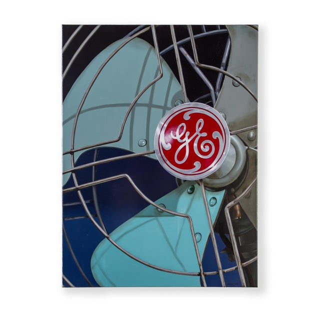 The work ge fan by rob de vries fits seamlessly into his series vintage stuff and demonstrates a modern continuation of...