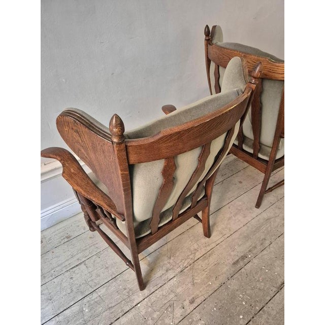 Scandinavian Wingback Chairs, 1960s-1970s, Set of 2 For Sale - Image 6 of 10