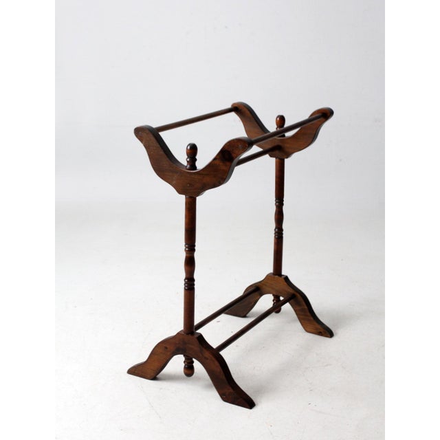 Victorian Antique Victorian Wooden Blanket Stand For Sale - Image 3 of 12