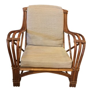 Vintage Mid Century Bentwood Bamboo Lounge Chair For Sale