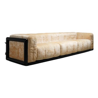 Italian Three-Seater Sofa in Velvet by Carlo Scarpa for Gavina, 1970s For Sale