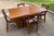 Vintage Rattan Base Paul Frankl Style Dining Table With Walnut Top For Sale - Image 9 of 11