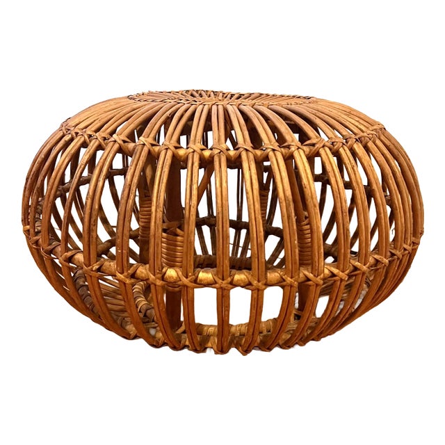 Small Bamboo Lobster Ottoman by Franco Albini For Sale