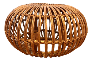 Small Bamboo Lobster Ottoman by Franco Albini
