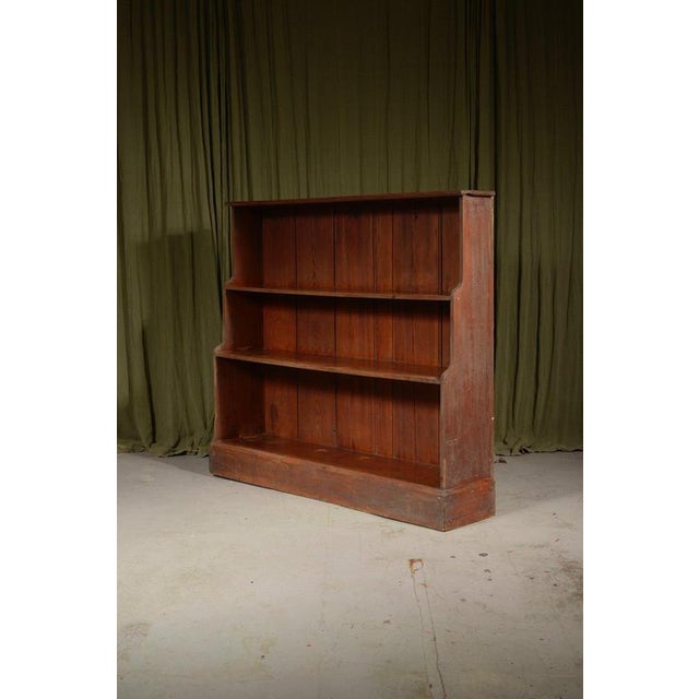 Victorian Pitch Pine Waterfall Bookcase, 1860s For Sale - Image 3 of 7