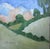 Malibu Hills Art Lynne French California Pacufic landscape oil painting. The signed original painting measures 8x8 on...