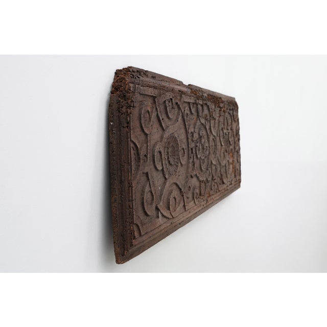 Wood 16th Century Gothic Wood Panel with Geometric Ornament, France For Sale - Image 7 of 13