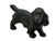 Hubley Manufacturing Company Vintage 1930s Smaller Size Hubley Mfg. Co. Cast Iron Cocker Spaniel Dog Doorstop in Rare All Black Paint For Sale - Image 4 of 18
