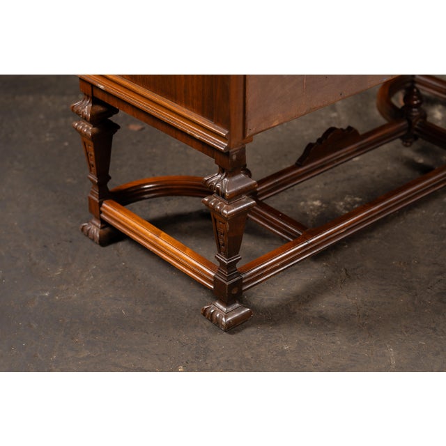 Vintage Rococo Revival Arched-Top Display Cabinet For Sale - Image 17 of 18
