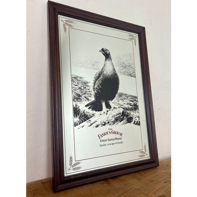 Vintage Advertising Mirror from Famous Grouse, 1970s For Sale - Image 13 of 17