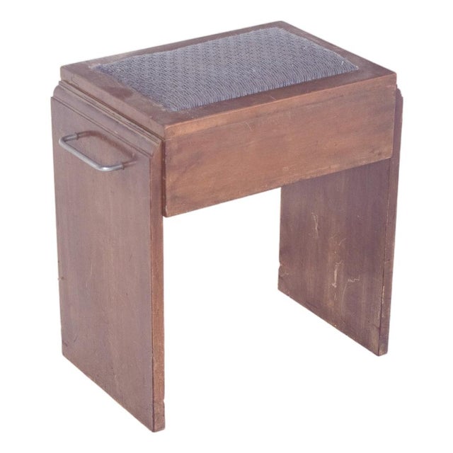 Wood Mid-Century Modern Wooden Piano Bench For Sale - Image 7 of 7