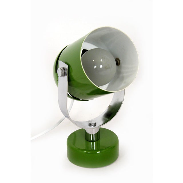 Mid-Century Modern Mid-Century Green Lamps attributed to Stanislav Indra, 1970s, Set of 2 For Sale - Image 3 of 14