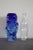 1940s Art Glass Blue Vase in Blown Glass attributed to Börne Augustsson, 1940s For Sale - Image 5 of 13