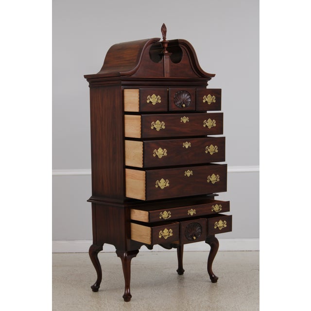 Henkel Harris Henkel Harris Model 146 Mahogany 3 Part Highboy For Sale - Image 4 of 15
