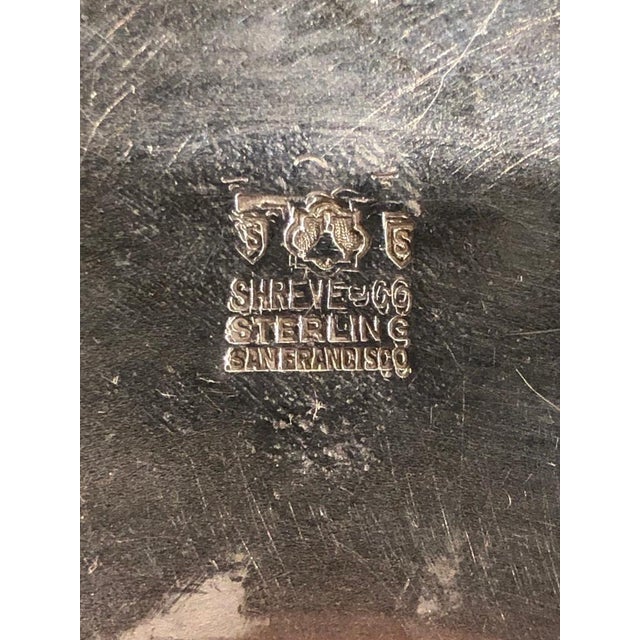 1920s Sterling Silver Pitcher Engraved By Shreve & Co. For Sale - Image 4 of 6