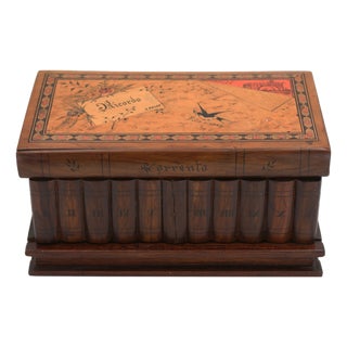 Italian Box in Walnut, 1890s For Sale