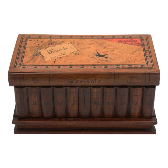 Italian Box in Walnut, 1890s For Sale