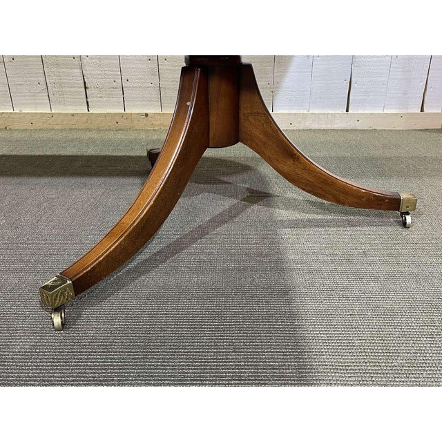 Vintage Regency Style Table in Walnut and Beech Burl, 1980s For Sale - Image 9 of 16