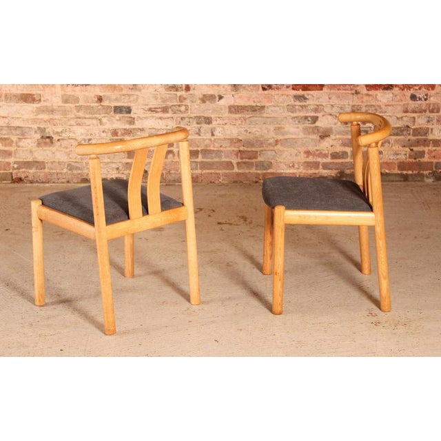 Mid-Century Danish Oak Dining Chairs by Hans J. Frydendal for Boltinge, 1970s, Set of 4 For Sale - Image 10 of 13