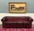 TIMELESS Vintage English Leather Tufted Seat CHESTERFIELD 4-Seat Sofa Oxblood Red PERFECT ICONIC look for a gentleman's...