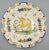 Antique White Antique French Moustiers Large Plate With Unicorn Hand Painted For Sale - Image 8 of 12