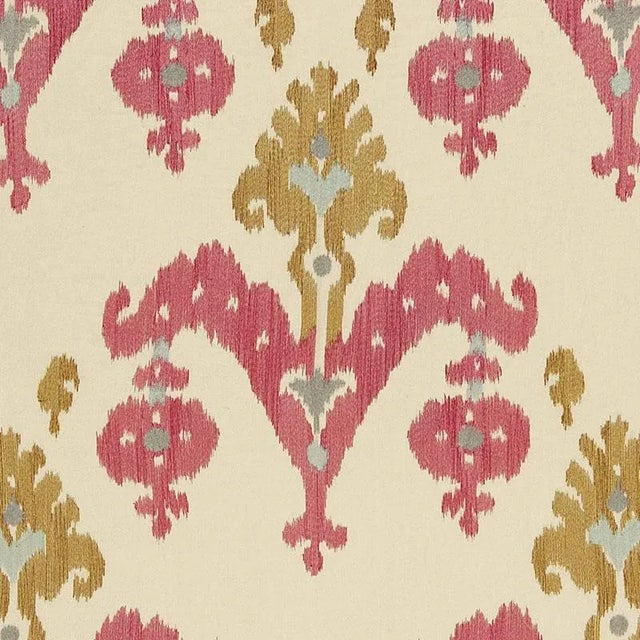 Asian Sample - Schumacher X Martyn Lawrence Bullard Raja Embroidery Fabric in Caravan For Sale - Image 3 of 3
