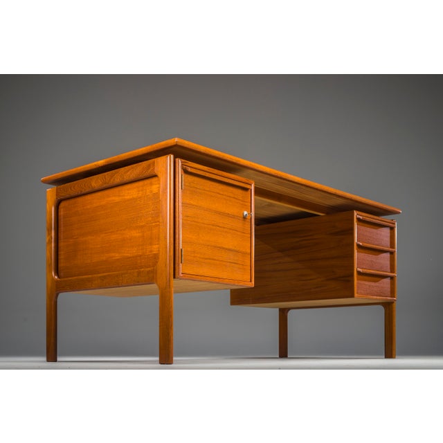 Mid-Century Modern Teak Freestanding Desk from GV Møbler, 1960s For Sale - Image 14 of 18