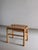 Brown French Woven Seat Stool, 1960s For Sale - Image 8 of 8