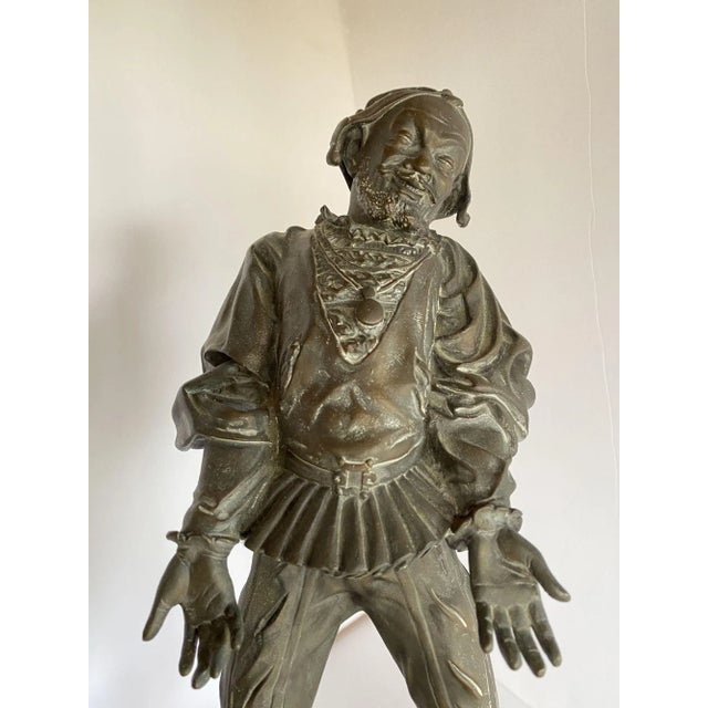 Victorian Victorian Bronze Jester Sculpture by After Alfred Barye, France 1860 For Sale - Image 3 of 13