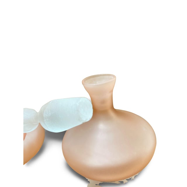 Regency Style Blown Glass Perfume Bottles, 1970s, Set of 2 For Sale - Image 9 of 12