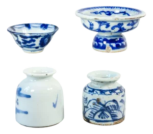 Painted Porcelain Bowls, China, Set of 4