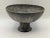 Late 20th Century Handcrafted Studio Pottery Blue Gray Glaze Speckled Pedestal Bowl Signed For Sale - Image 10 of 12