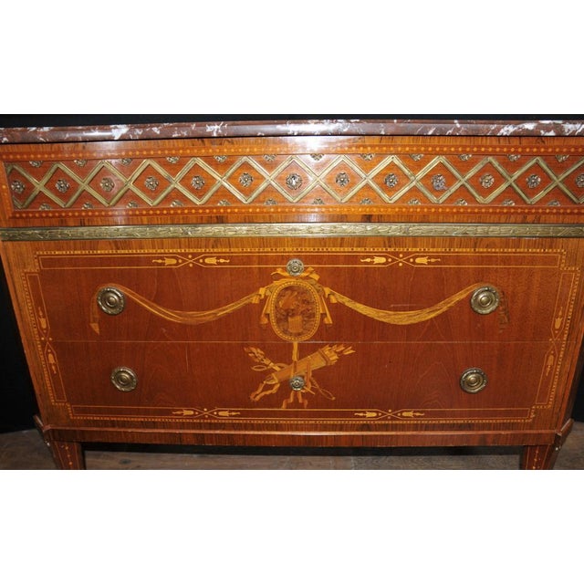 Gorgeous French Empire chest of drawers we date to circa 1920 - Classic Empire look with clean lines and classical...