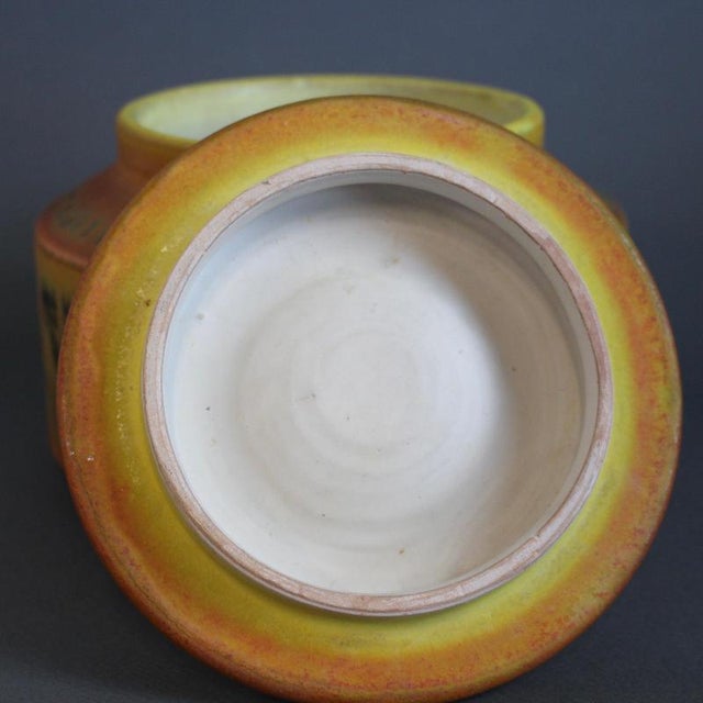 Mid-Century Italian Ceramic Bowl with Lid by Alessio Tasca, 1960s For Sale - Image 7 of 14