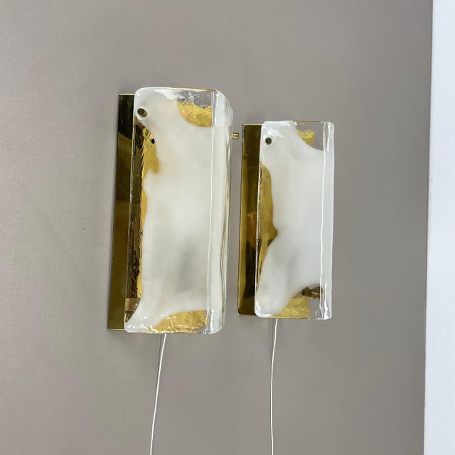 Hollywood Regency Murano Glass Wall Lights from Kalmar Lights, 1960s, Set of 2 For Sale - Image 17 of 18