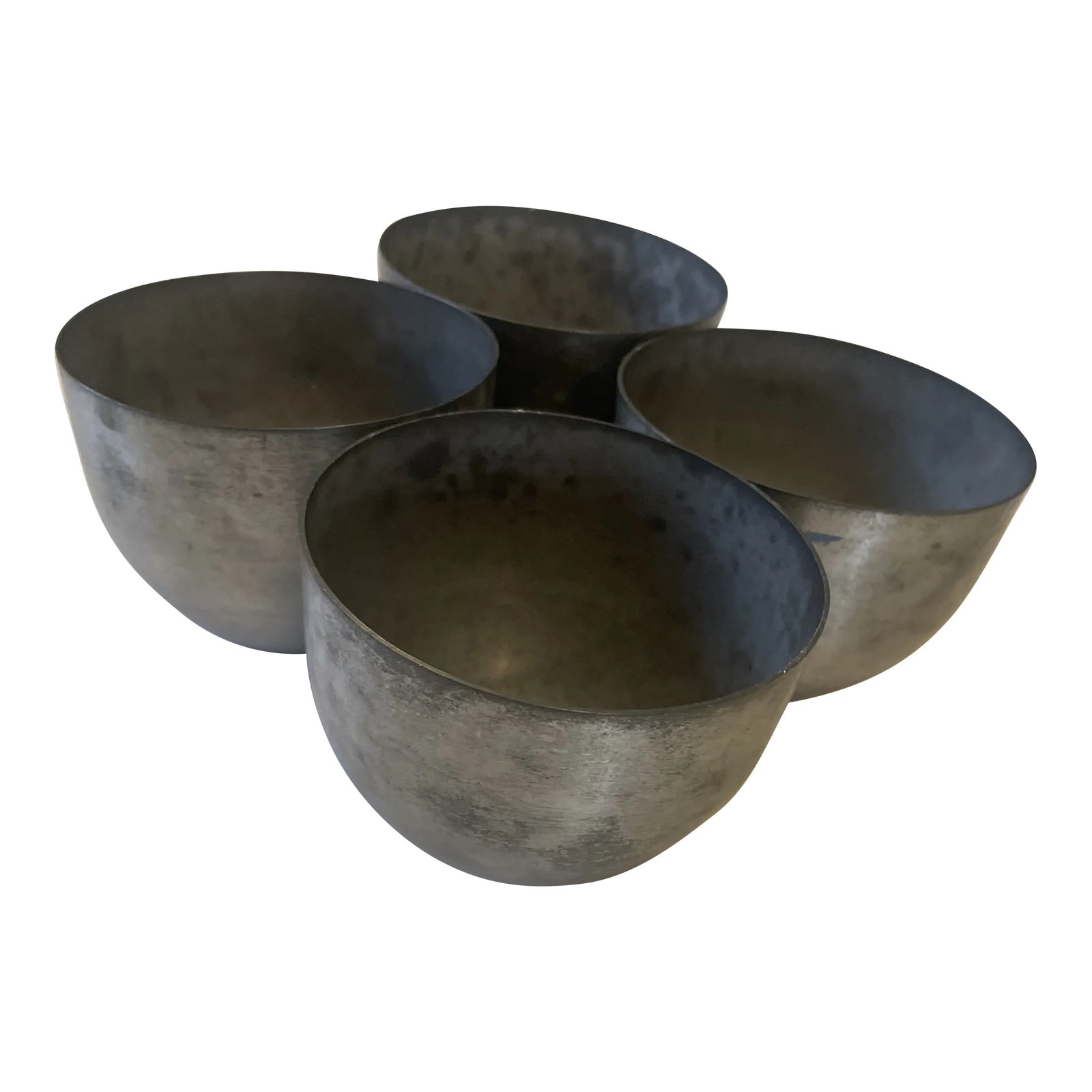 1960s Vintage Leonard Jefferson Pewter Cups Set of 4 Chairish