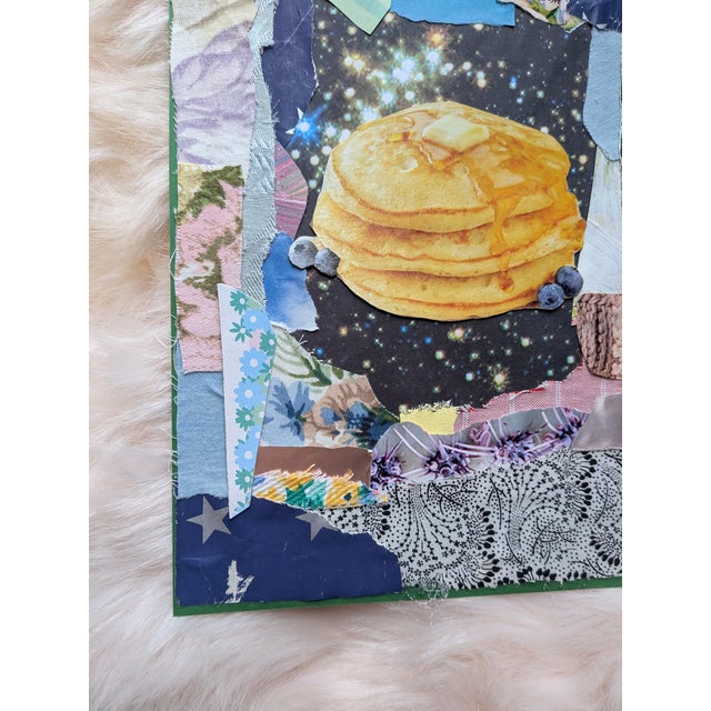 Space Pancakes Mixed Media Contemporary Analog Collage For Sale - Image 6 of 7