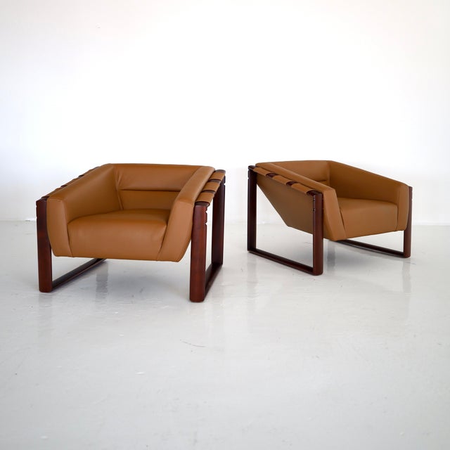 Mid-Century Modern Percival Lafer “Mp-117” Chairs, a Pair For Sale - Image 3 of 7