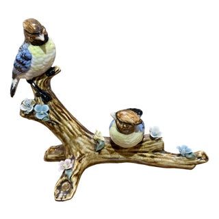 Birds Singing on Flowering Branch, 1950s For Sale